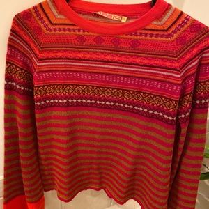 Kuna 100% baby alpaca red sweater NEW